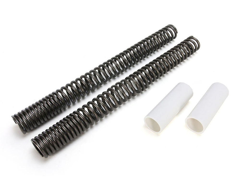 Standard Duty 49mm Fork Spring Kit. Fits Dyna 2006-2017, Rocker 2008-2011, V-Rod 2002-2011 & Breakout 2013up.