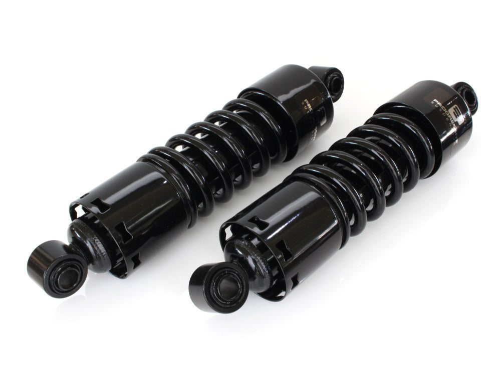 412 Series, 11in.  Standard Spring Rate Rear Shock Absorbers – Black. Fits Dyna 1991-2017.