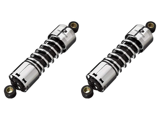 412 Series, 11in. Standard Spring Rate Rear Shock Absorbers – Chrome. Fits Sportster 2004-2021