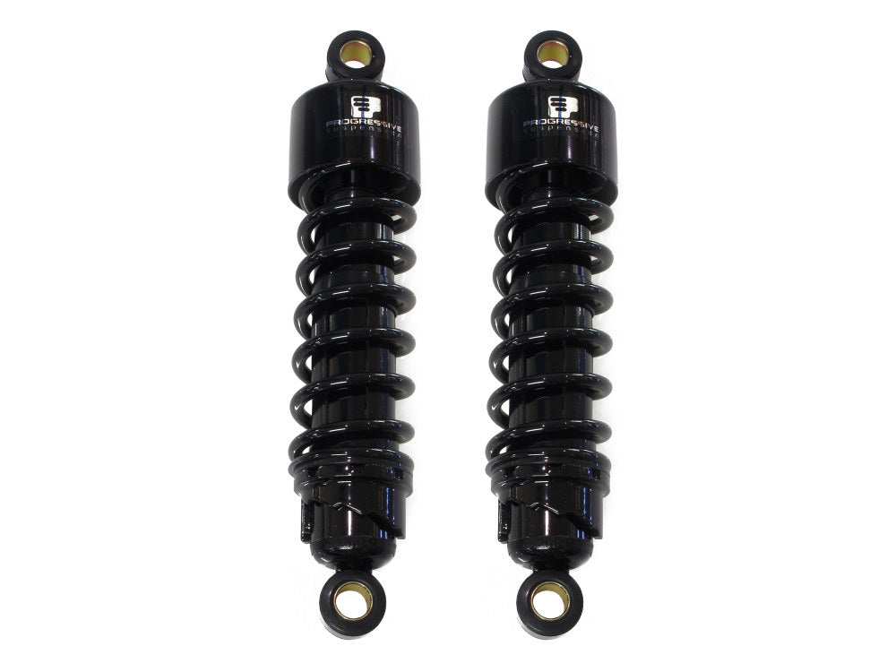 412 Series, 11.5in. Standard Spring Rate Rear Shock Absorbers – Black. Fits Sportster 2004-2021