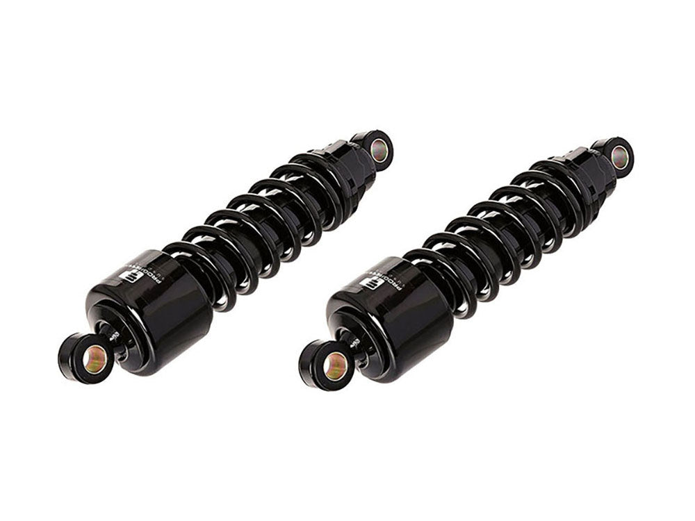 412 Series, 12.5in. Standard Spring Rate Rear Shock Absorbers – Black. Fits Sportster 2004-2021