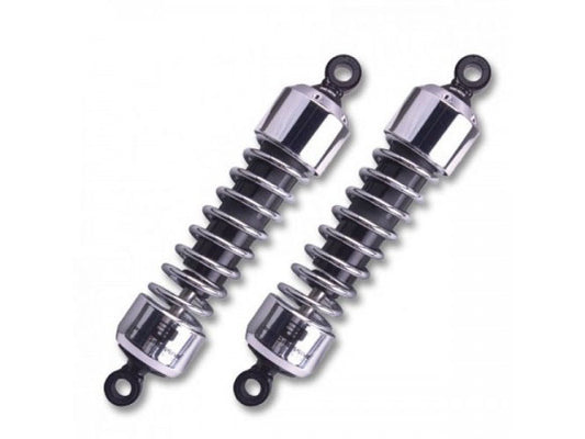 412 Series, 12.5in. Standard Spring Rate Rear Shock Absorbers – Chrome. Fits Sportster 2004-2021