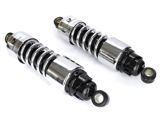 412 Series, 11.5in. Standard Spring Rate Rear Shock Absorbers – Chrome. Fits Touring 2006up.