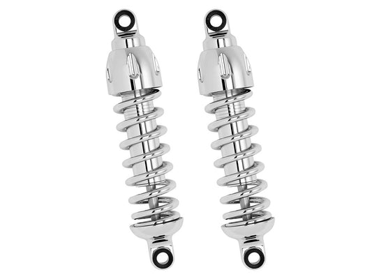 430 Series, 11in. Standard Spring Rate Rear Shock Absorbers – Chrome. Fits Dyna 1991-2017.