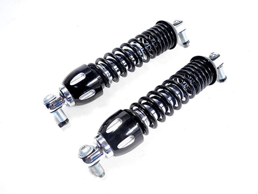 430 Series, 12.5in. Heavy Duty Spring Rate Rear Shock Absorbers – Black. Fits Dyna 1991-2017.