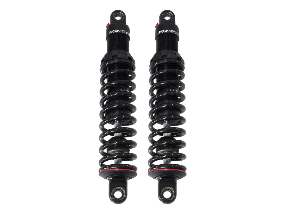 490 Series, 13.5in. Rear Shock Absorbers – Black. Fits Dyna 2006-2017.