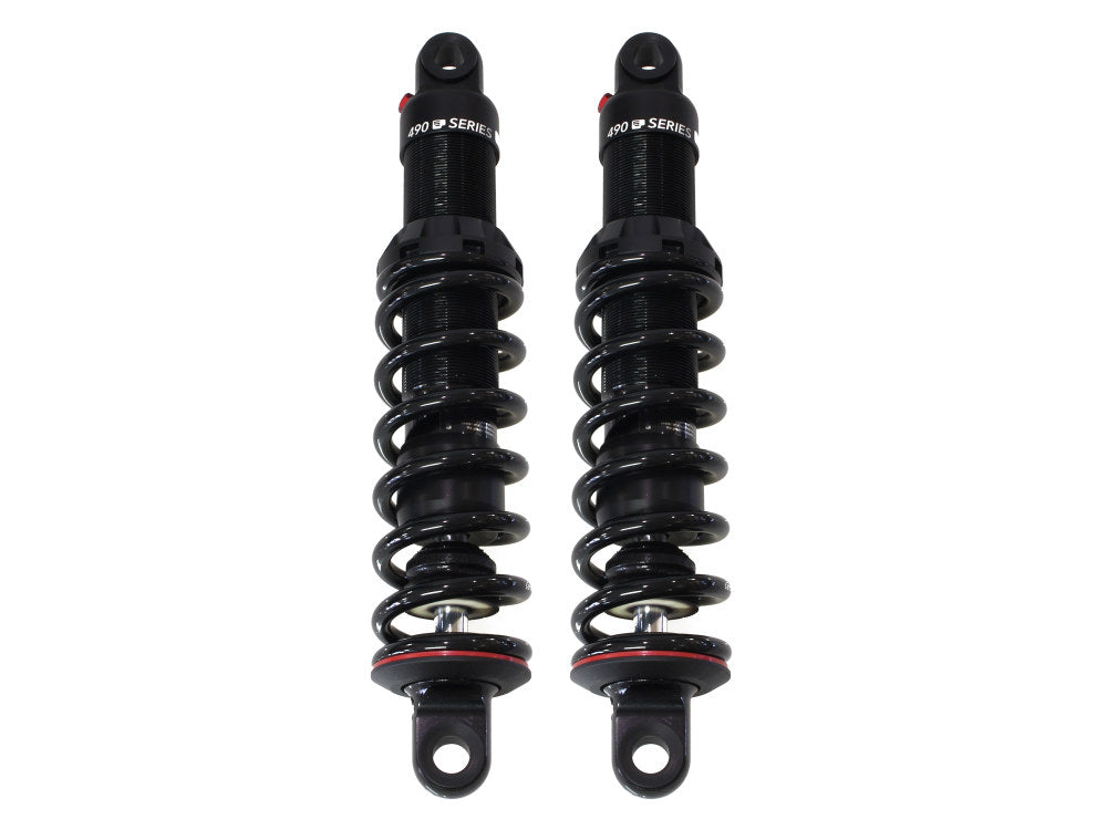 490 Series, 12.5in. Rear Shock Absorbers – Black. Fits V-Rod 2007-2017.