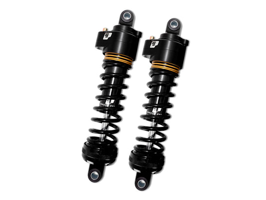 944 Ultra Low Series with Quik Preload System, 12.5in. Standard Spring Rate Rear Shock Absorbers – Black. Fits Touring 1980up