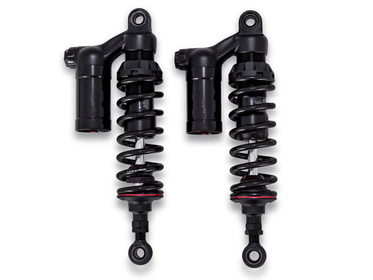 990 Sport Series, 12.5in. Rear Shock Absorbers – Black. Fits Dyna 1991-2017.