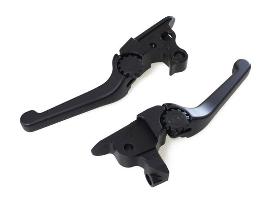 Adjustable Anthem Levers – Black. Fits Touring 2008-2013 & Road King 2014-2016.