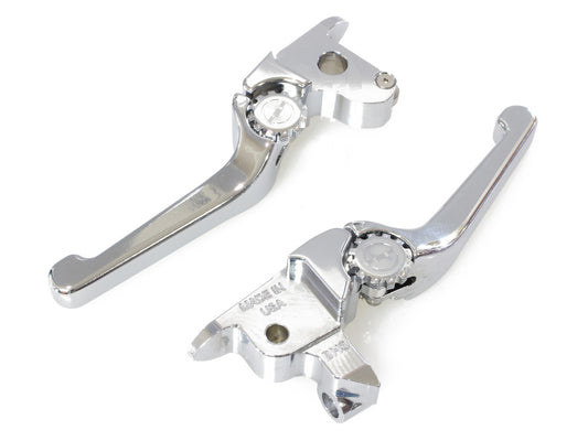 Adjustable Anthem Levers – Chrome. Fits Touring 2014-2016 With Hydraulic Clutch & V-Rod 2006-2017