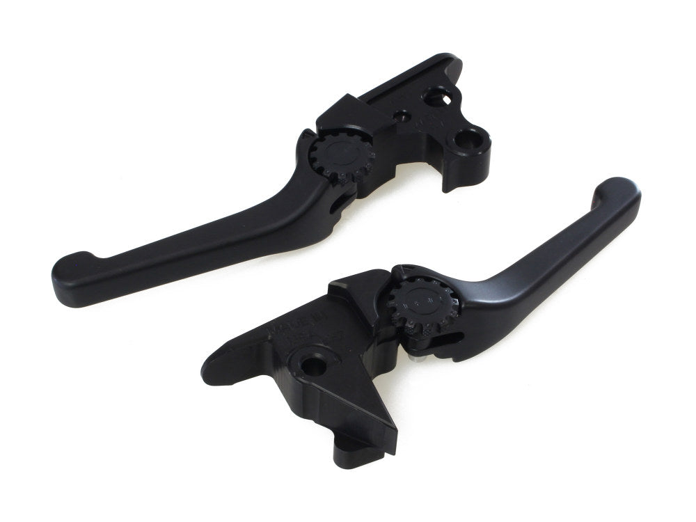 Adjustable Anthem Levers – Black. Fits Softail 2015up.