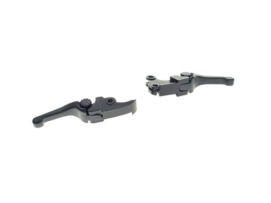 Adjustable Shorty Anthem Levers – Black. Fits CVO Touring 2023up & Street Glide & Road Glide 2024up