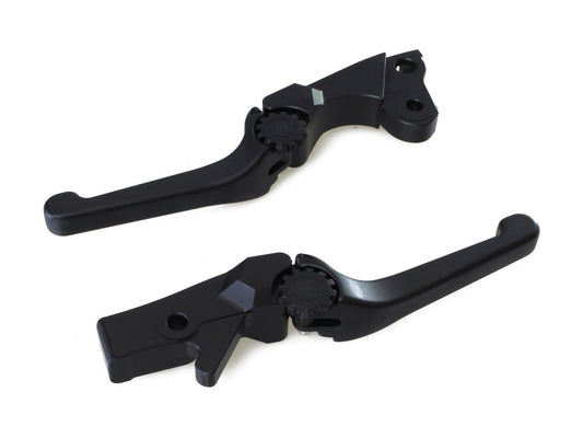 Adjustable Anthem Levers – Black. Fits Indian 2018up.