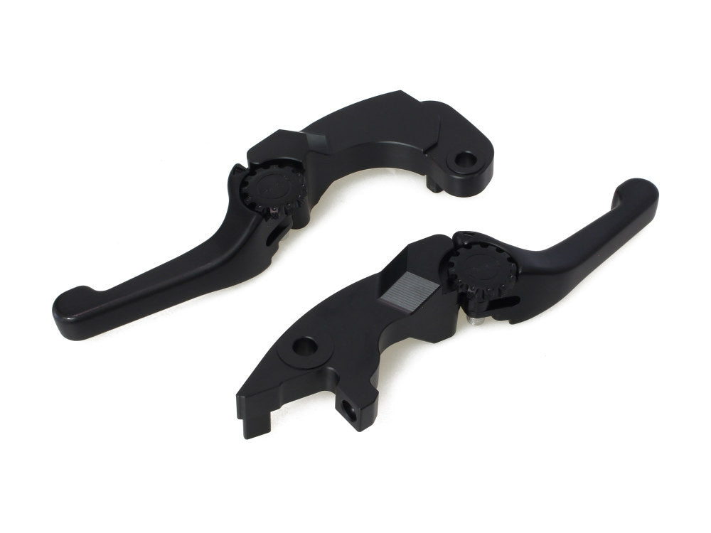 Adjustable Shorty Anthem Levers – Black. Fits Indian Scout 2017up.