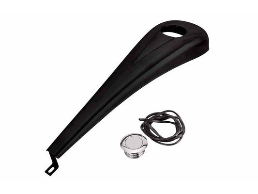 Clean and Simple Steel Dash – Black. Fits Touring 2008up.