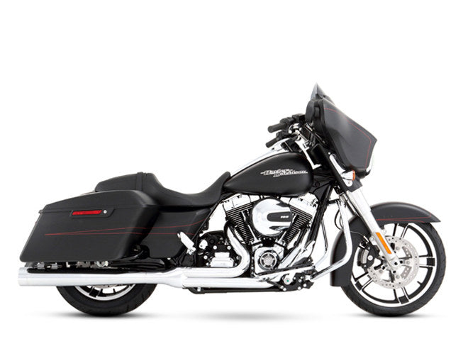 2-into-1 Exhaust – Chrome with Chrome End Cap. Fits Touring 2009-2016.