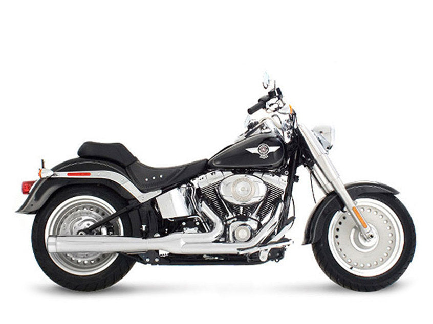 2-into-1 Exhaust – Chrome with Chrome End Cap. Fits Softail 1986-2017.