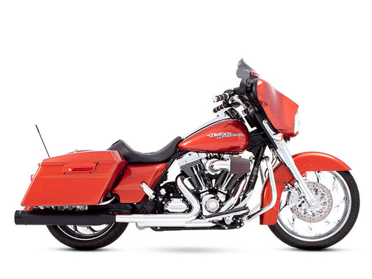 4in. Slip-On Mufflers – Black with Black End Caps. Fits Touring 1995-2016 & Trike 2017-2020.