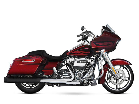 4in. Slip-On Mufflers – Black with Black End Caps. Fits Touring 2017up.