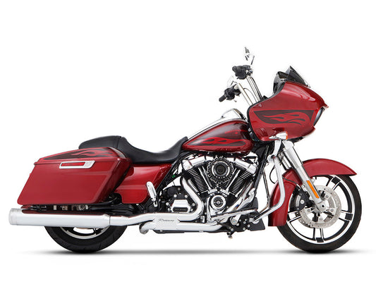4-1/2in. MotoPro 45 Traditional Slip-On Mufflers – Chrome with Chrome End Caps. Fits Touring 2017up.