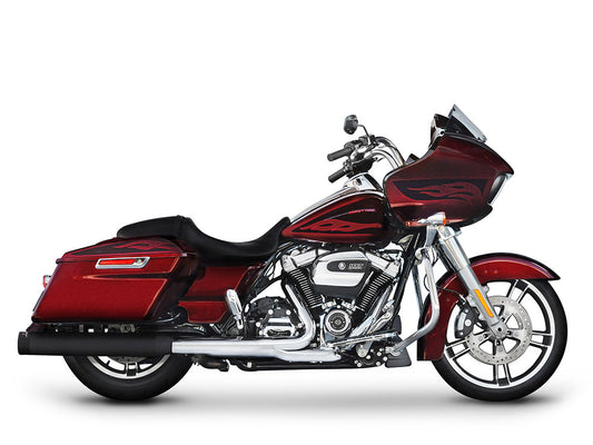 4in. DBX40 Slip-On Mufflers  – Black with Black End Caps. Fits Touring 2017up.
