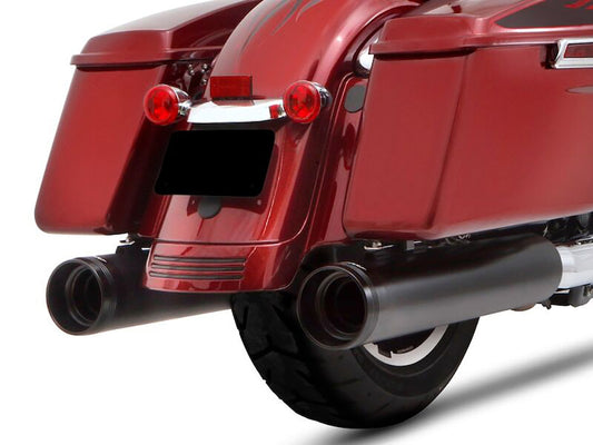 4-1/2in. DBX45 Slip-On Mufflers – Black with Black End Caps. Fits Touring 2017up.
