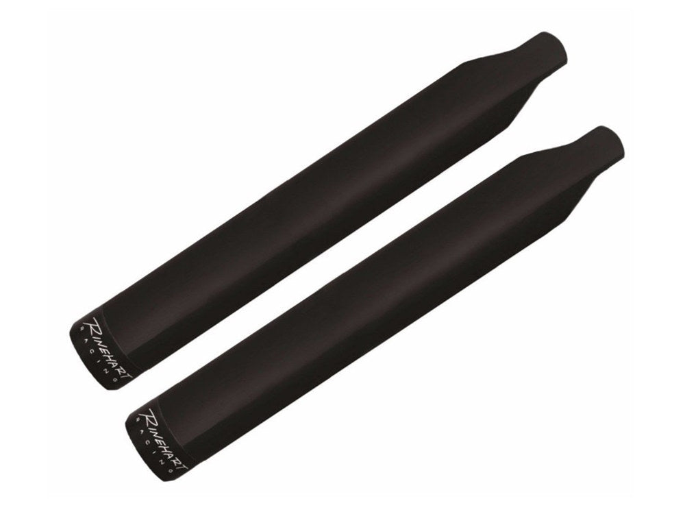 4in. Slip-On Mufflers – Black with Black End Caps. Fits Indian Big Twin 2014up with Hard Saddle Bags.