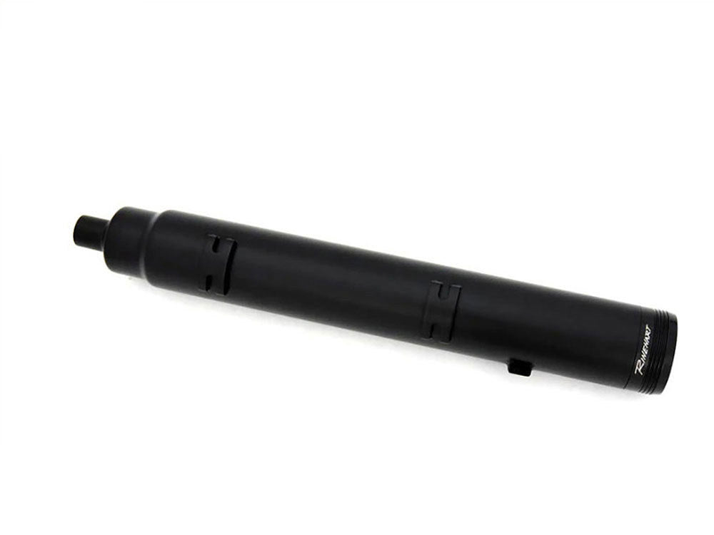 4.5in. DBX45 Slip-On Mufflers – Black with Black End Caps. Fits Indian Big Twin 2014up with Hard Saddle Bags.