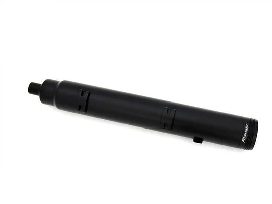 4.5in. DBX45 Slip-On Mufflers – Black with Black End Caps. Fits Indian Big Twin 2014up with Hard Saddle Bags.