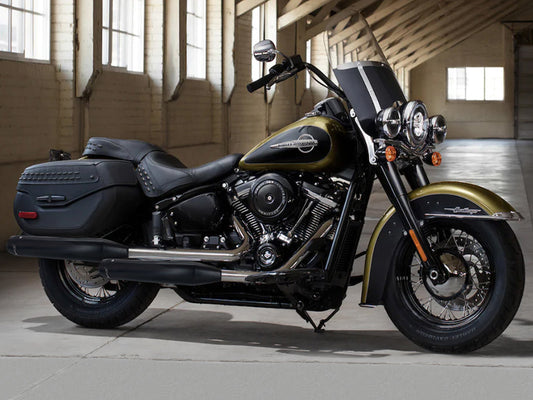 3-1/2in. Slip-On Mufflers – Black with Black End Caps. Fits Heritage Classic 2018-2024 & Deluxe 2018-2020