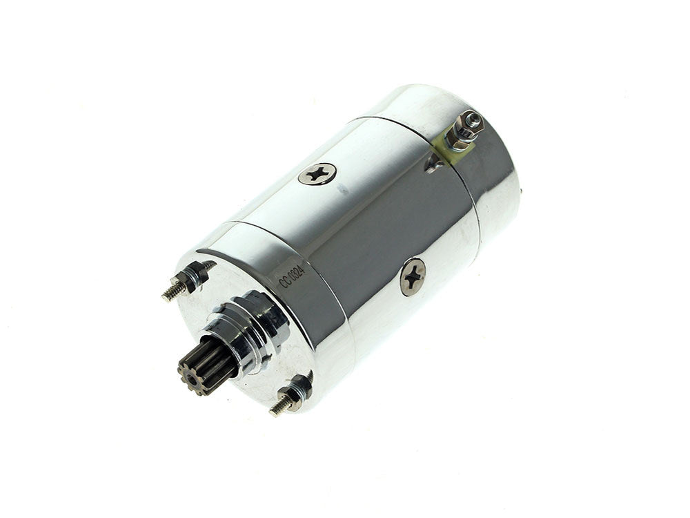 1.0kw Hitachi Starter Motor – Chrome. Fits Big Twin 1970-1988