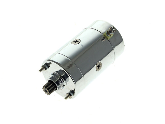 1.0kw Hitachi Starter Motor – Chrome. Fits Big Twin 1970-1988