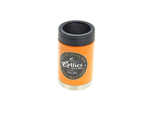 Rollies 45th Anniversary Round Logo Stainless Steel Insulated Beer Cooler – Orange