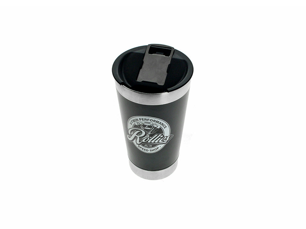 20oz Double Walled Stainless Steel Beer Cup or Coffee Cup – Black