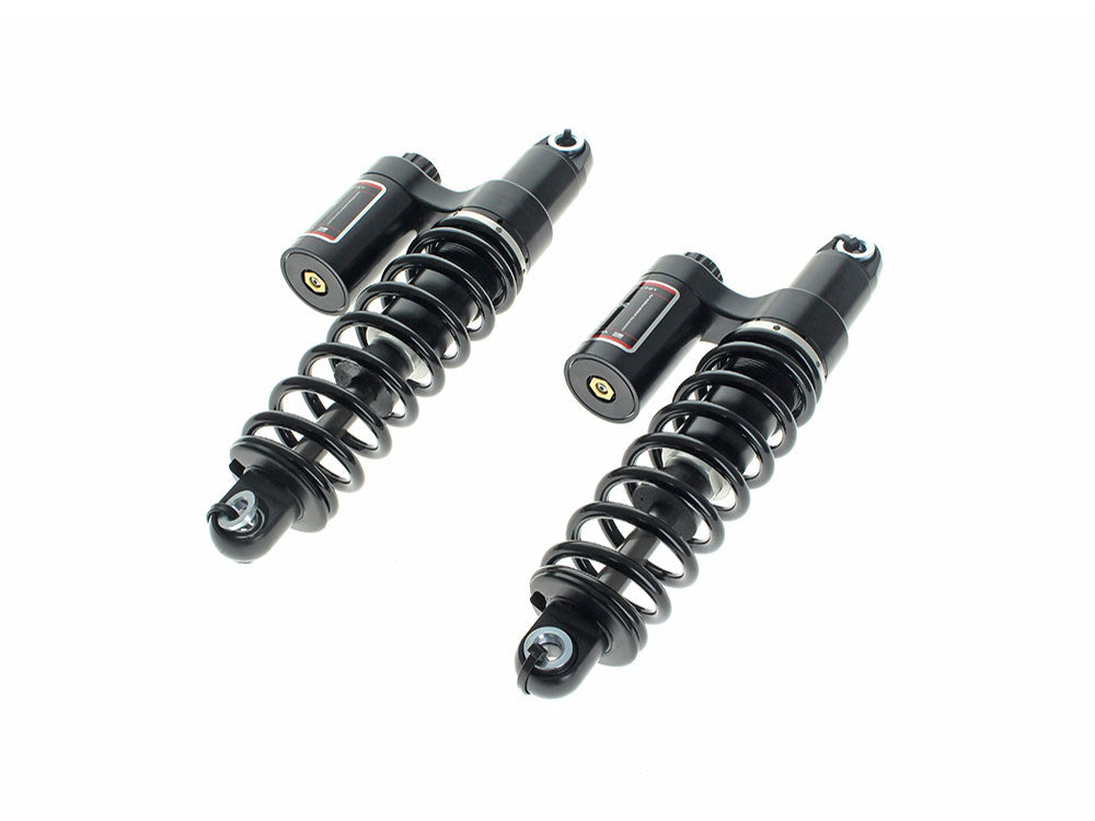 13in. RS-2 Heavy Duty Piggyback Rear Shock Absorbers – Black. Fits Touring 1999up.