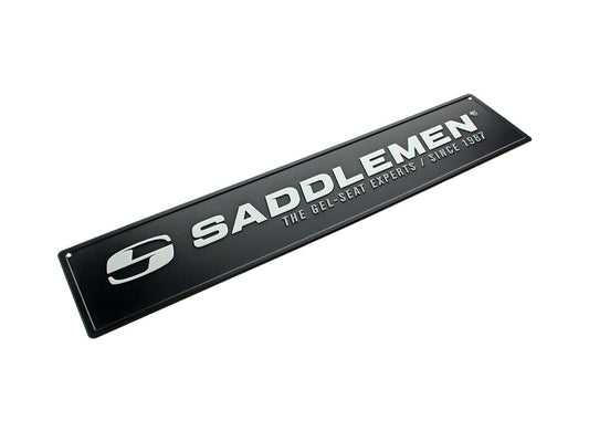 Saddlemen Metal Shop Sign – Black & White