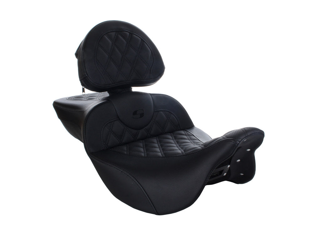 Extended Reach Roadsofa LS Dual Seat With Backrest. Fits Touring 2008up.