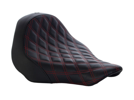 Renegade LS Solo Seat with Red Double Diamond Lattice Stitch. Fits Breakout 2013-2017.