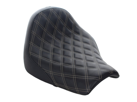 Renegade LS Solo Seat with Silver Double Diamond Lattice Stitch. Fits Breakout 2018-2022