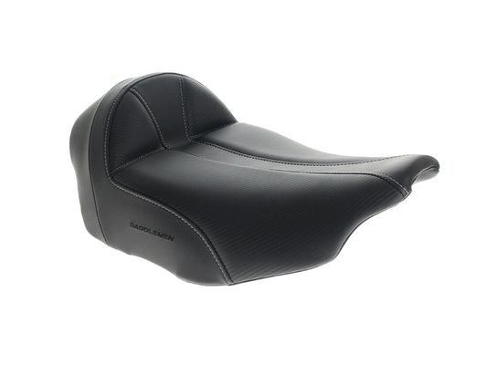 Extended Reach Dominator Solo Seat. Fits CVO Touring 2023up, Street Glide & Road Glide 2024up, Touring 2025up. Can Option a Backrest.