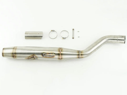 Slip On Muffler with Billet End Cap – Stainless. Fits Pan America 2021up.