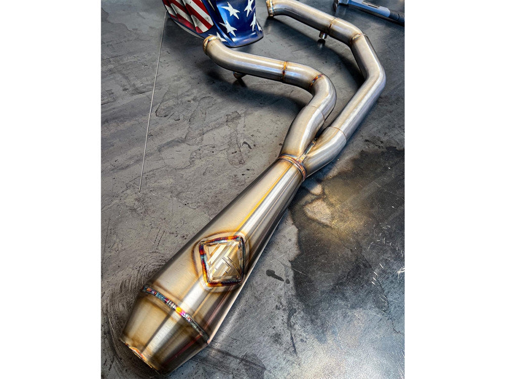 2-into-1 LaneSplitter Exhaust – Stainless Steel. Fits Softail 2018up Non-240 Rear Tyre Models.