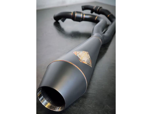 2-into-1 4.5in. Big Bore Exhaust With ProFlo Headers – Black Onyx. Fits Touring 2017up