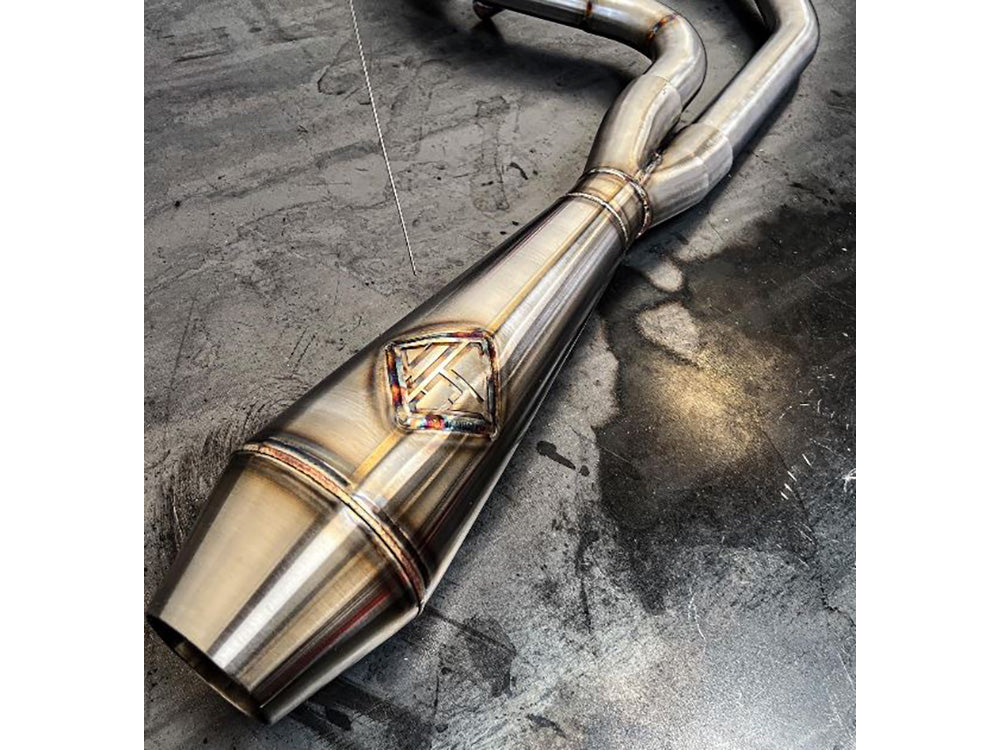2-into-1 4.5in. Big Bore Exhaust With ProFlo Headers – Stainless Steel. Fits Touring 2017up