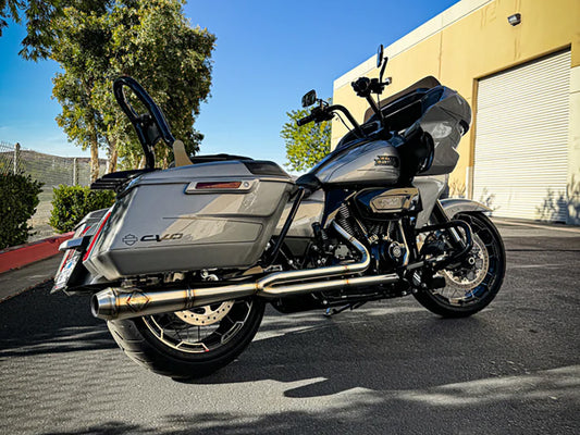 2-into-1 Turnpike Full Length Exhaust – Stainless Steel. Fits Touring 2017up.