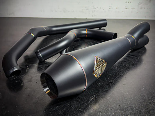 2-into-1 LaneSplitter Exhaust – Black Onyx. Fits Dyna 2006-2017