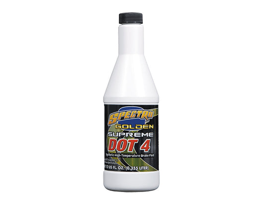 Golden Supreme DOT 4 Brake Fluid. 12oz Bottle (355ml)