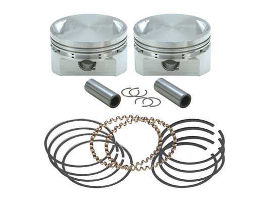 +.010in. Forged 89ci Stroker Pistons. Fits Evolution Big Twin 1984-1999 with S&S 4-5/8in. Stroker Flywheel