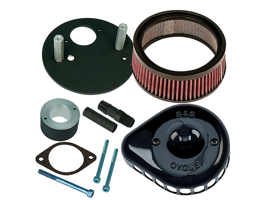 Mini Teardrop Air Cleaner Kit – Black. Fits Street 500 2015-2020.